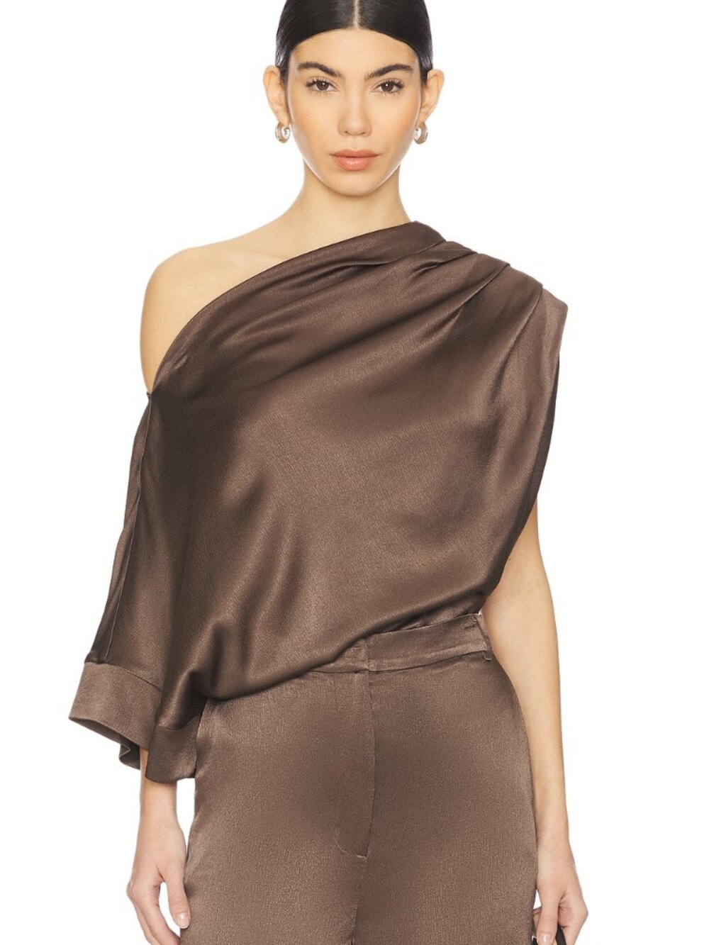 Nonchalant Label Kenzie Top XS & Pauline Pants S Chocolate Set